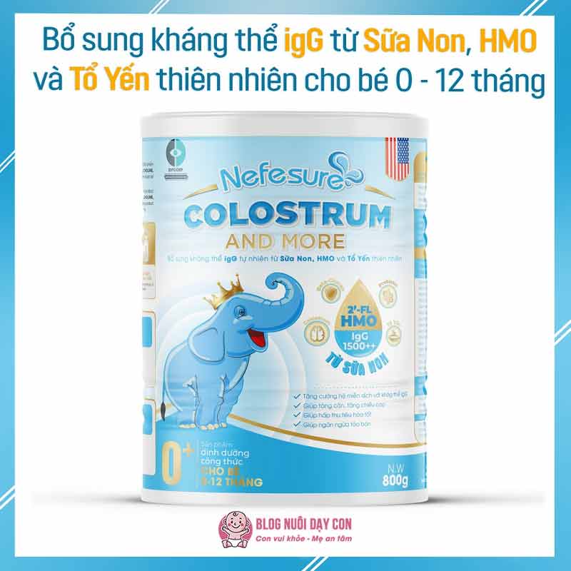 Review sữa non tổ yến Nefesure Colostrum