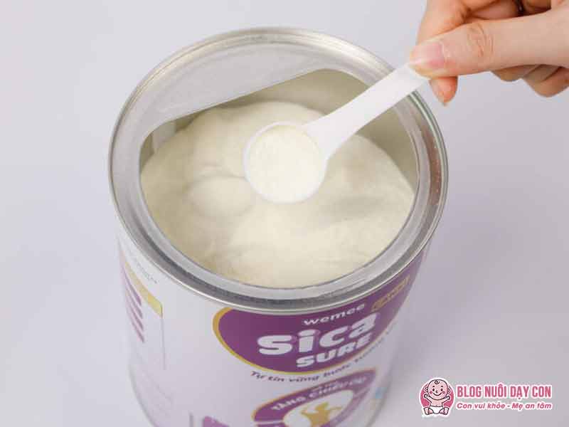 Cách sử dụng sữa tăng chiều cao Sica Sure Canxi